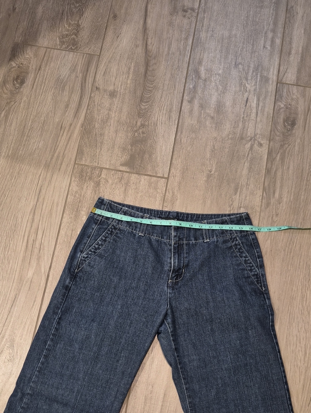LONDONJEAN Dark Indigo Flare Wide-Leg Jeans - Picture 2 of 6